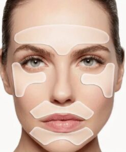 Αντιρυτιδικά Επιθέματα Σιλικόνης Επαναχρησιμοποιούμενα Μέτωπο Μάτια Χείλη  Face Silicone Patches